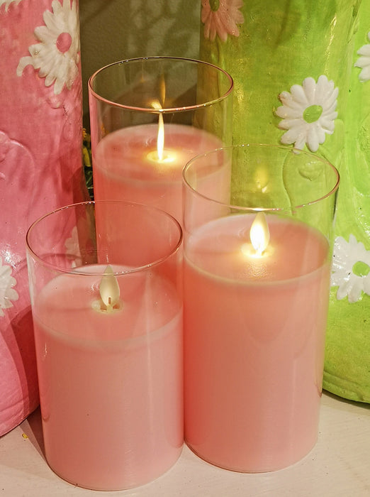 Pink Glass Pillar
