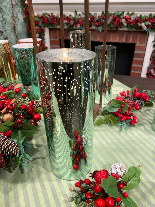 4x10 Mercury Glass Candle