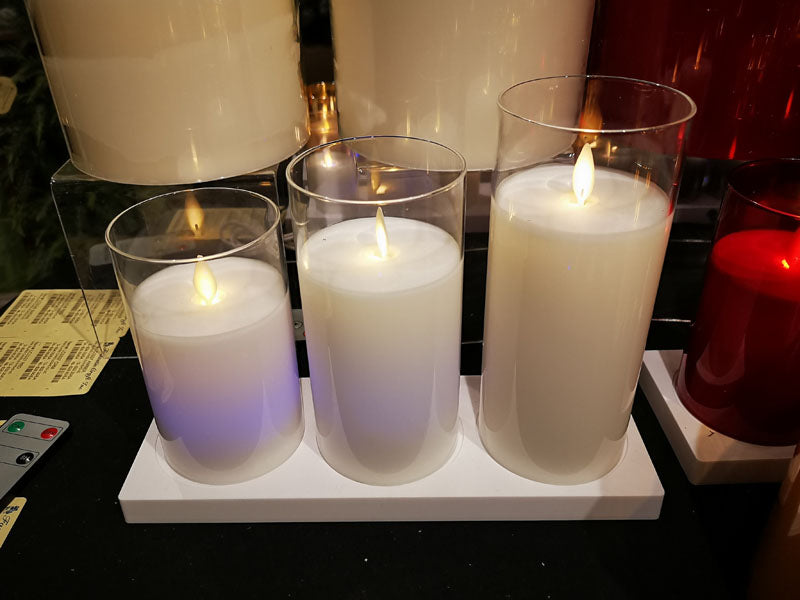 Glass Cream Pillar