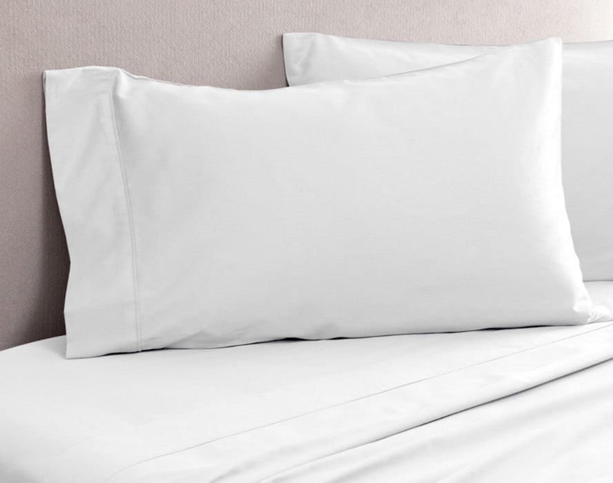 2 pack Pillowcases w / flap White