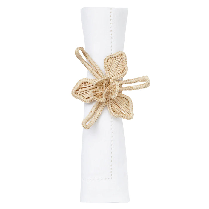 Lei Napkin Ring - Natural, Set Of 4