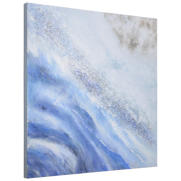 Ocean Elixer Metallic Hand Painted Art