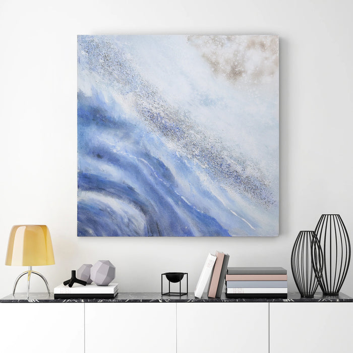 Ocean Elixer Metallic Hand Painted Art