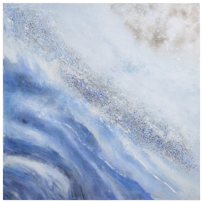 Ocean Elixer Metallic Hand Painted Art