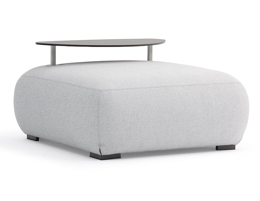Olala Light Grey Ottoman