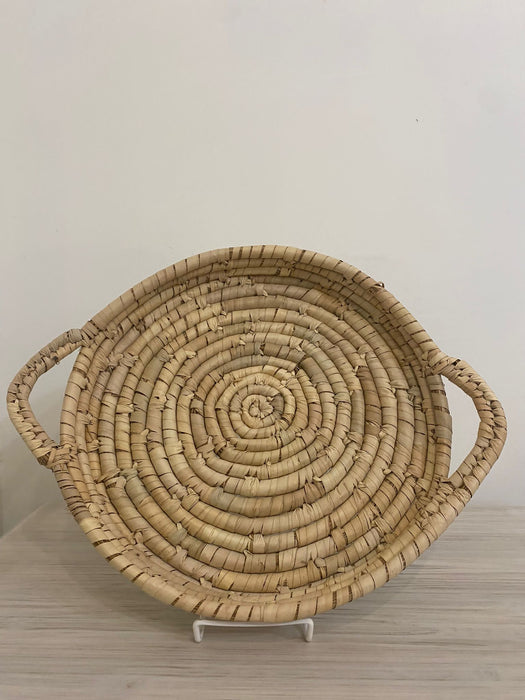 Round Tray With Basket