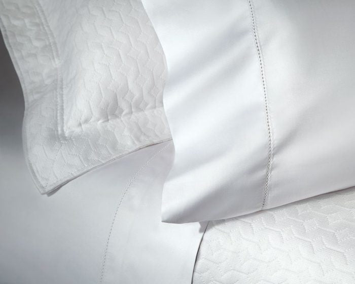Chris Percale Sheet Set White