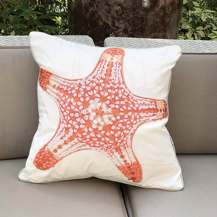 Coral Starfish Pillow