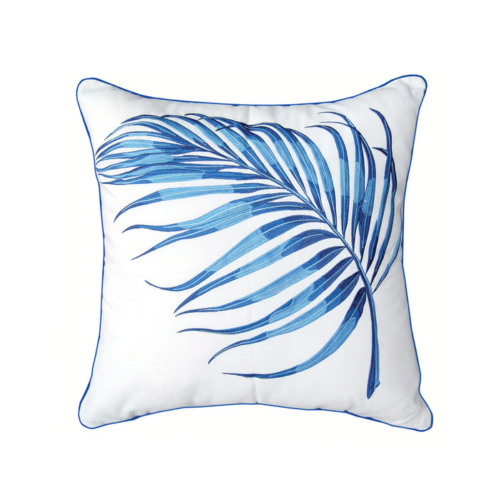 Blue Parlour Palm Pillow