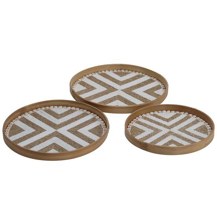 Bamboo Tampah Wall Decor w/Beads
