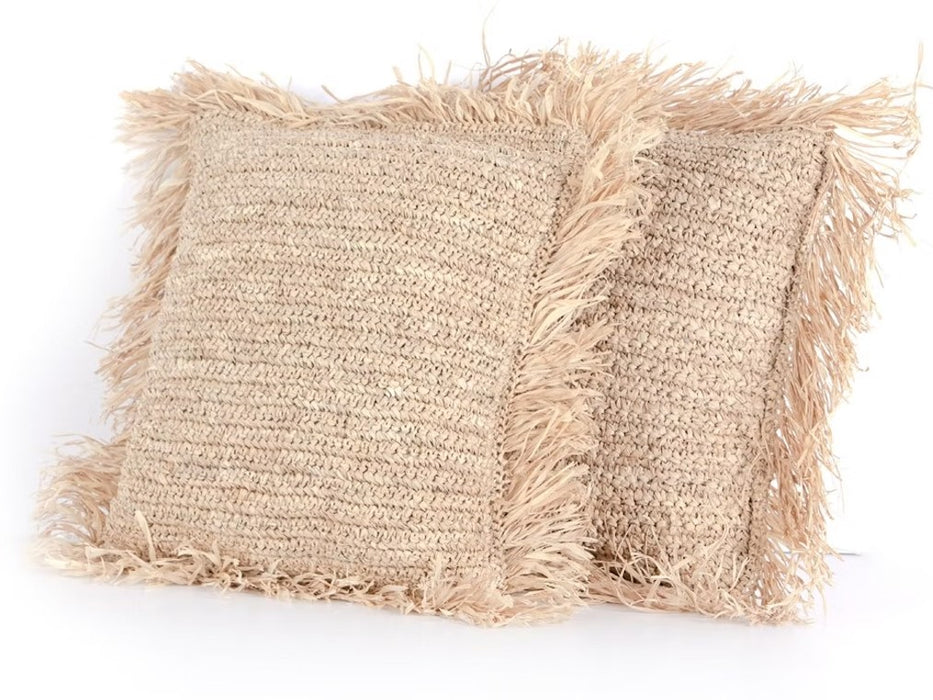 Raffia Square Pillow