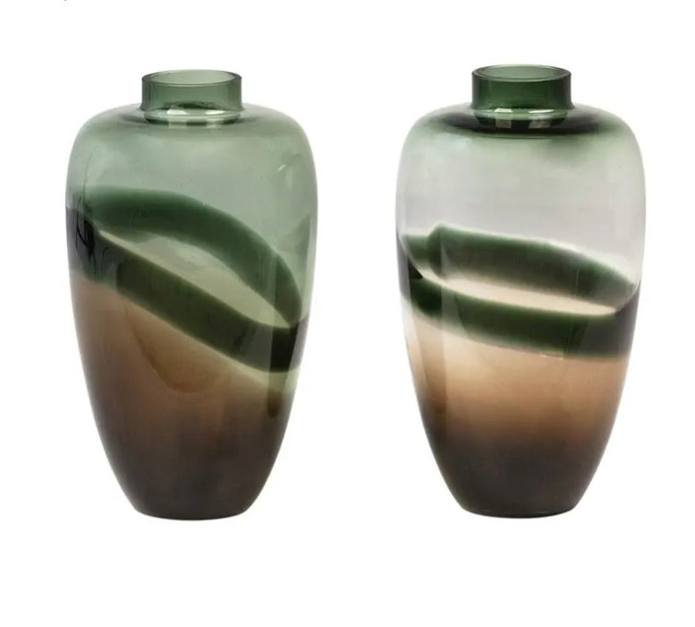 Green Glass Vase