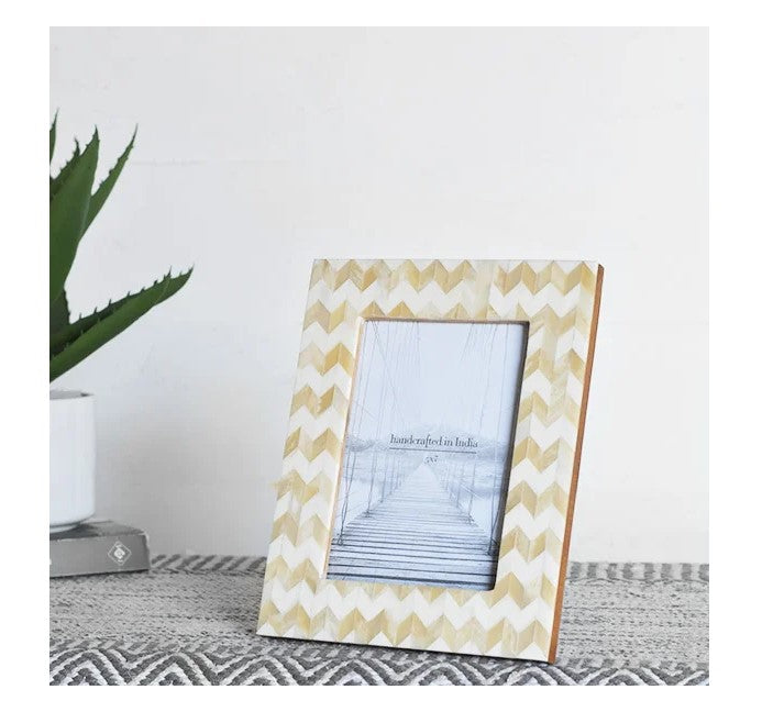 Photo Frame With Bone Inlay