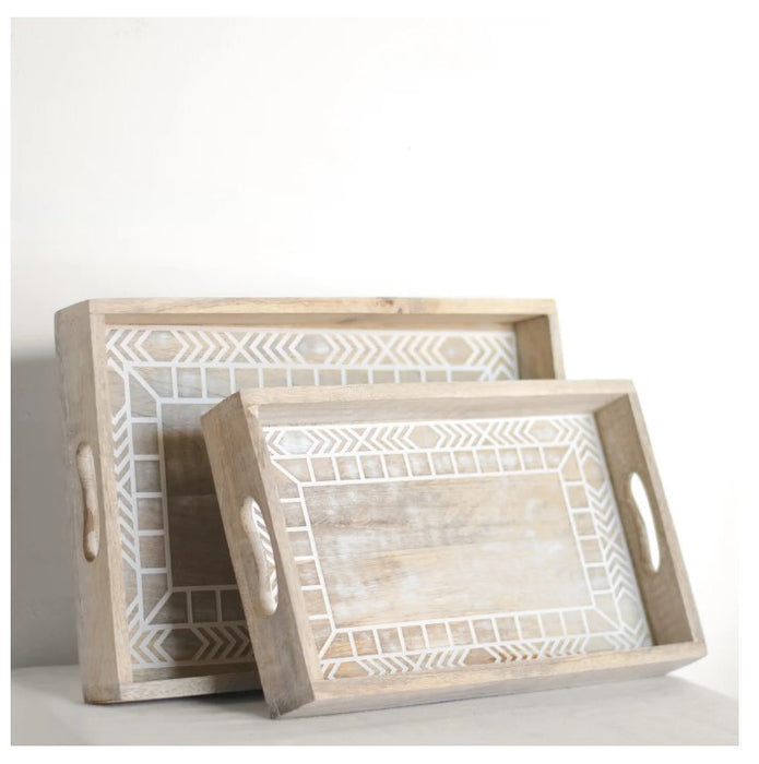 Boho Wood Tray