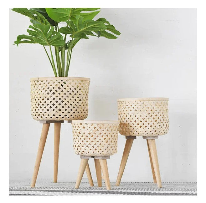 Weave Footed Planters