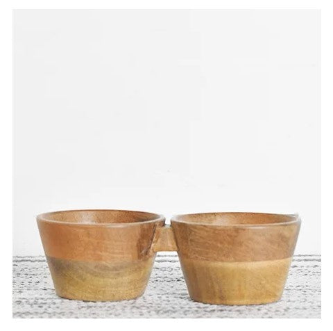 Double Wood Bowl