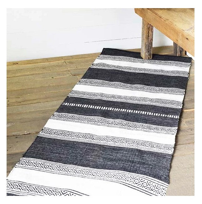 Charcoal Stripe Runner