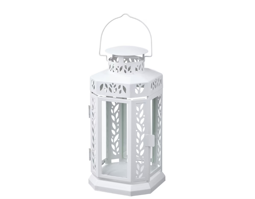 White Candle Lantern