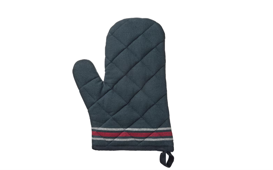Red & Grey Oven Mitt