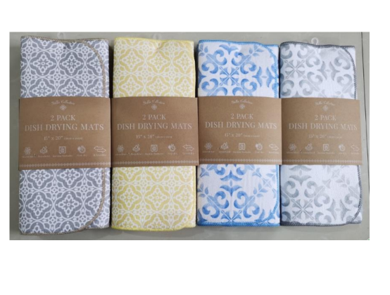 Stella Kitchen Drying Mat - Pack Of 2