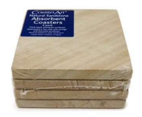 4-Pack Sandstone Coasters