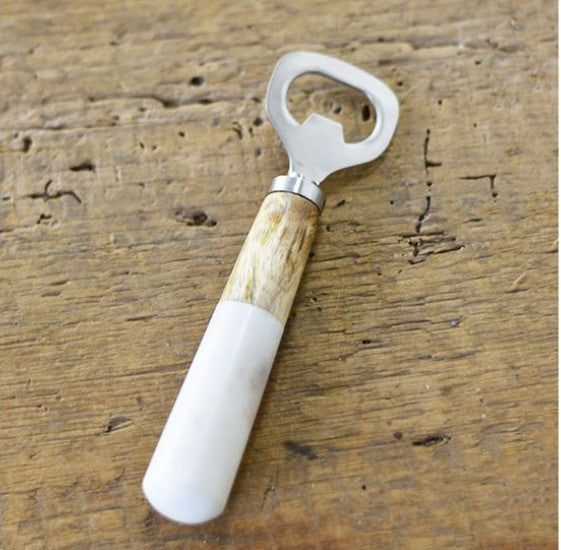 Marble & Wood Bottle Opener
