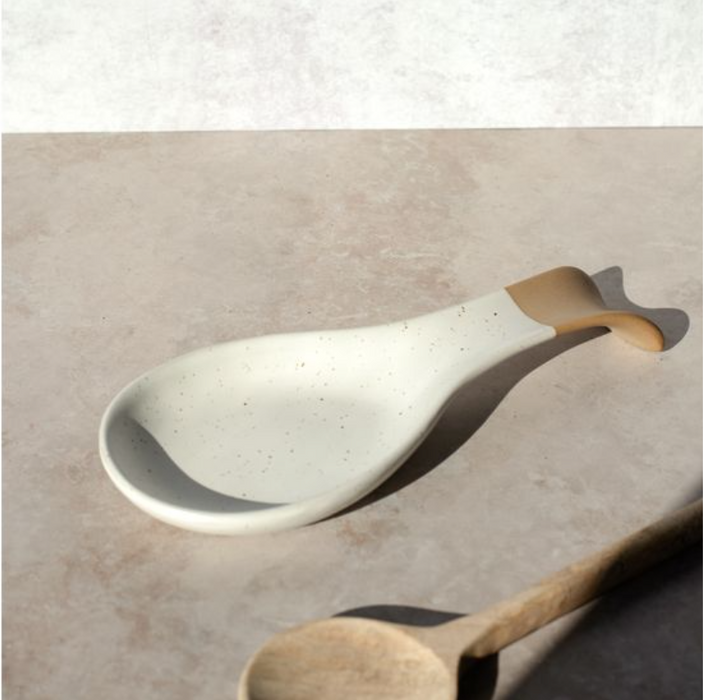 Two Tone Ceramic Spoon Rest