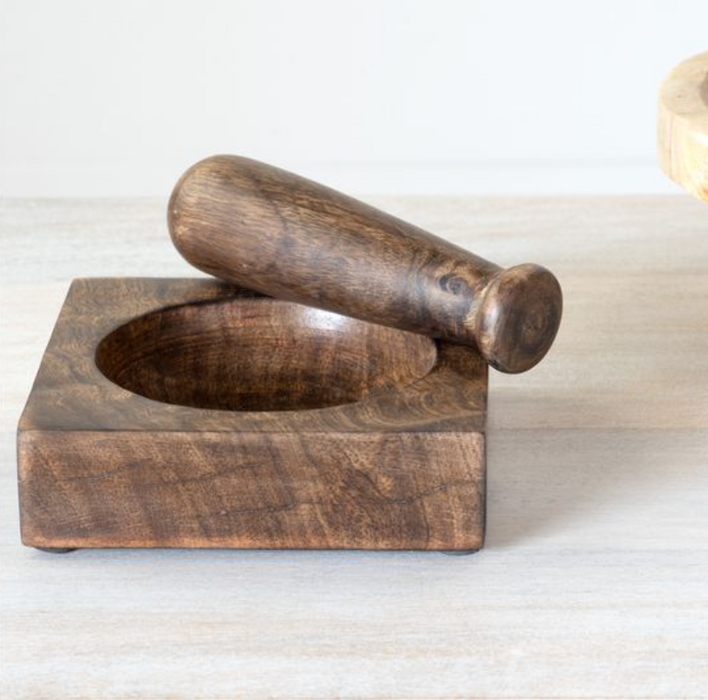 Wood Mortar & Pestle
