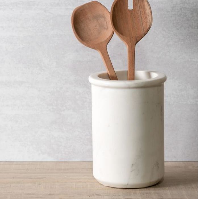 White Marble Jar