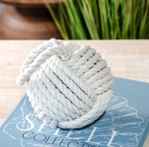 Nautical Rope Ball Door Stop