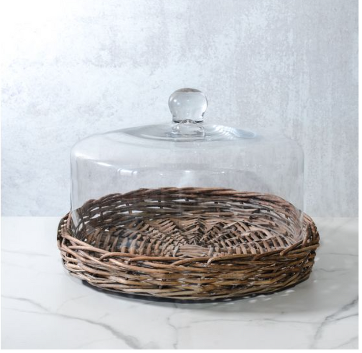 Willow/Glass Cake Displayer