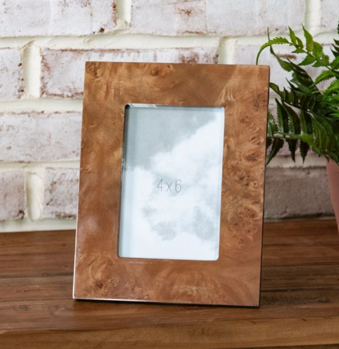 Burl Wood Grain 4x6 Photo Frame