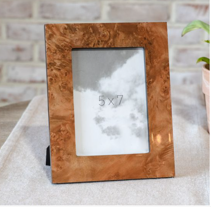 Burl Wood Grain 5x7 Photo Frame
