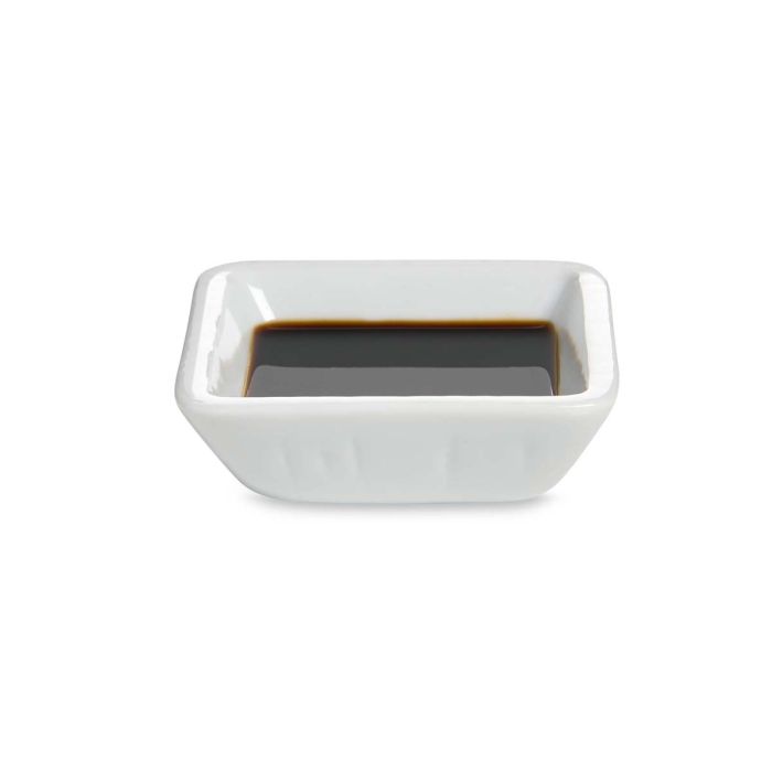 Square White Soy Dish
