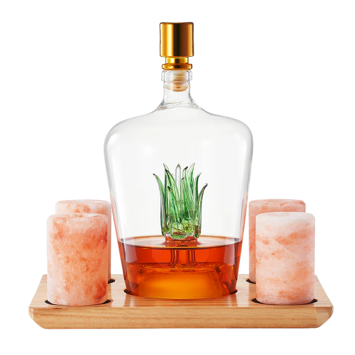 Tequila Decanter w/Shot Glasses