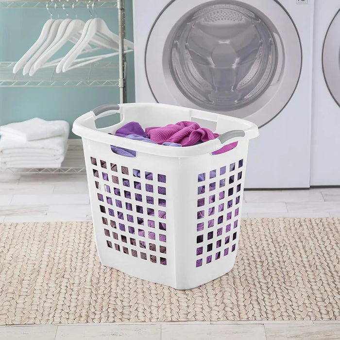 Sterilite White Ultra Easy Carry Hamper