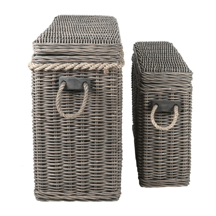 Sabrina Basket Console - Grey