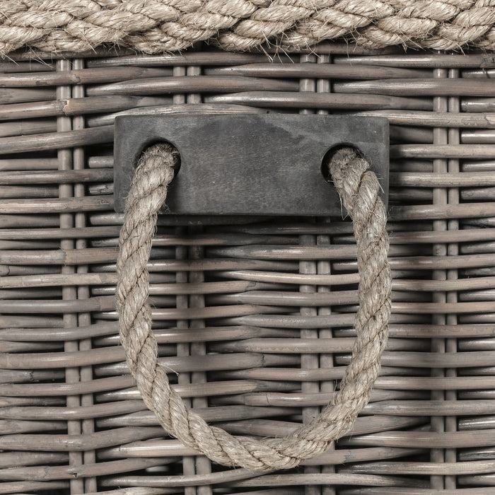 Sabrina Basket Console - Grey