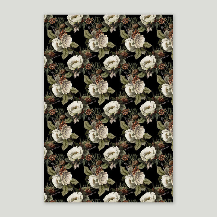 Winter Night Gift Wrap Sheet