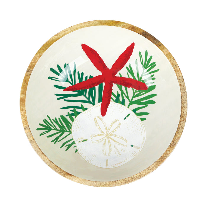 Seaside Greetings Wood Bowl