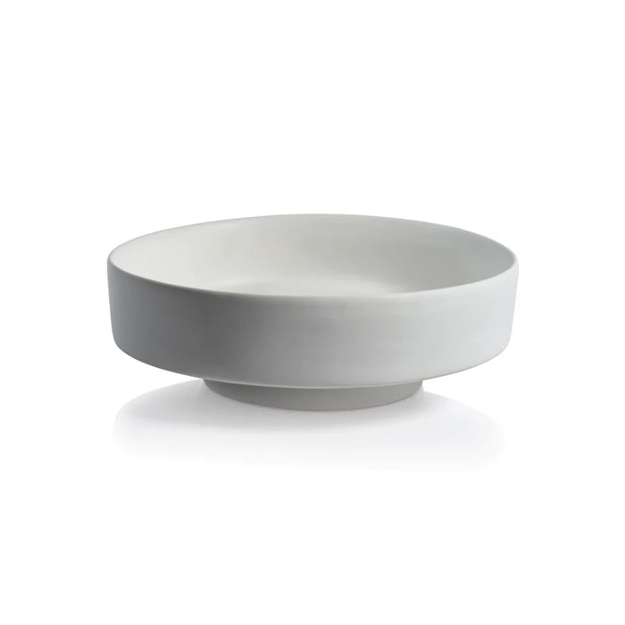 Cote d' Azur White Ceramic Centerpiece Bowl