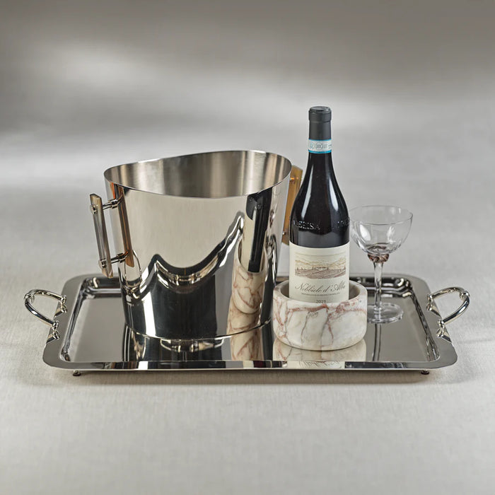 Manetta Steel and Brass Tray