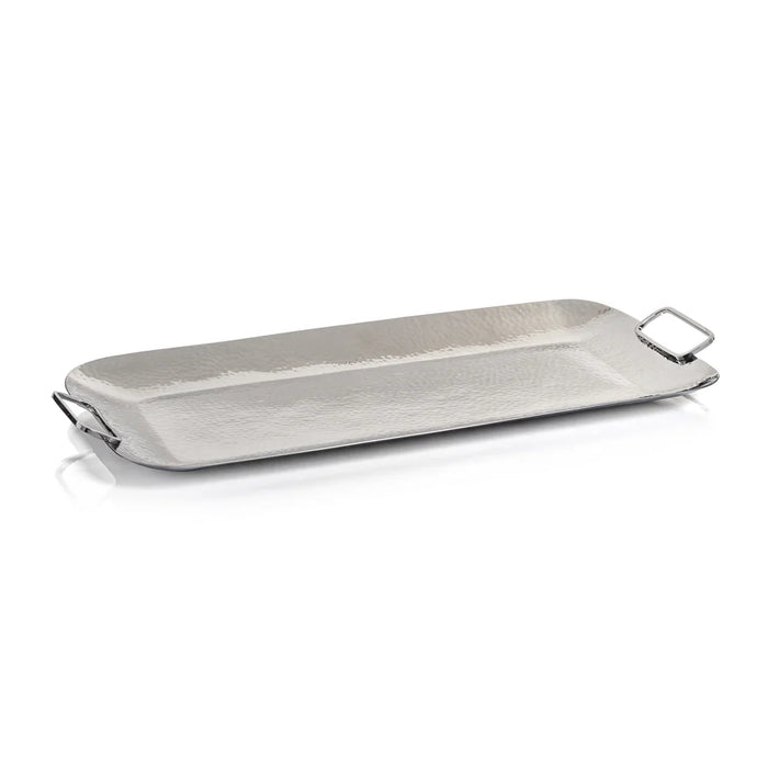 Hammered Nickel Service Tray