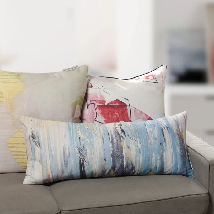 Essence Splash Linen Art Down Pillow