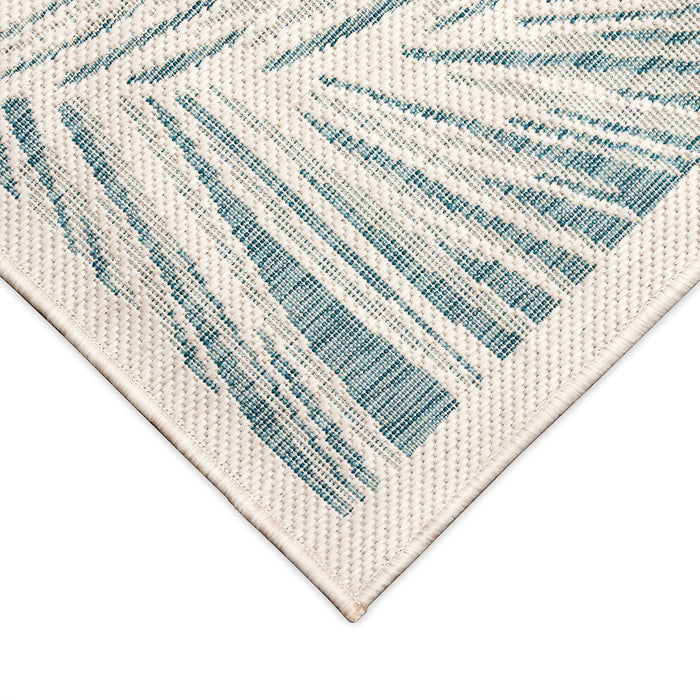 Carmel Fronds Aqua Rug