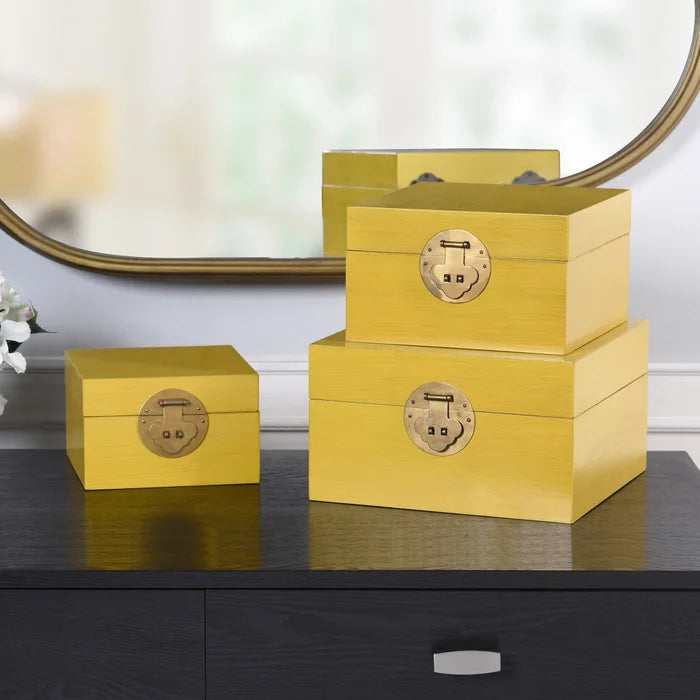 Yellow Chinese Style Decor Box