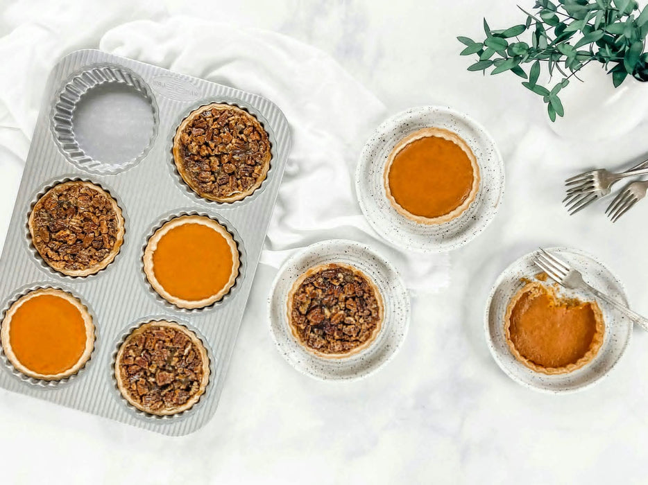 USA Pan Aluminized Steel Mini Fluted Tart Pan