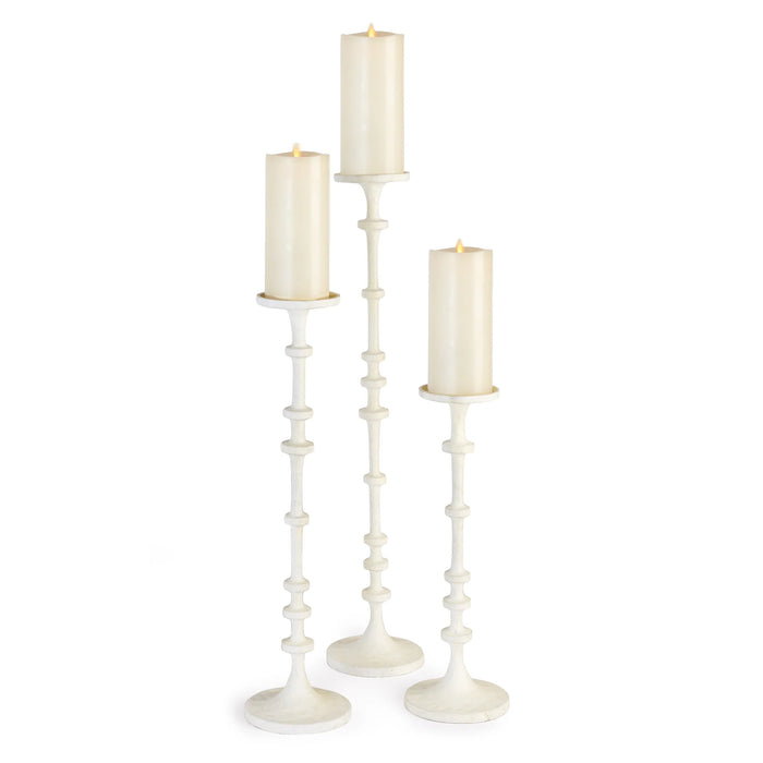 White Abacus Candle Stand