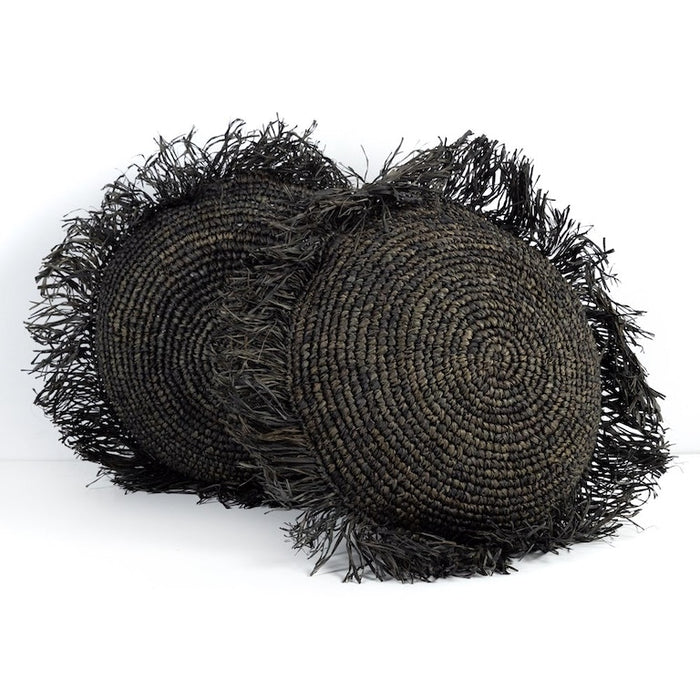 Raffia Round Pillow