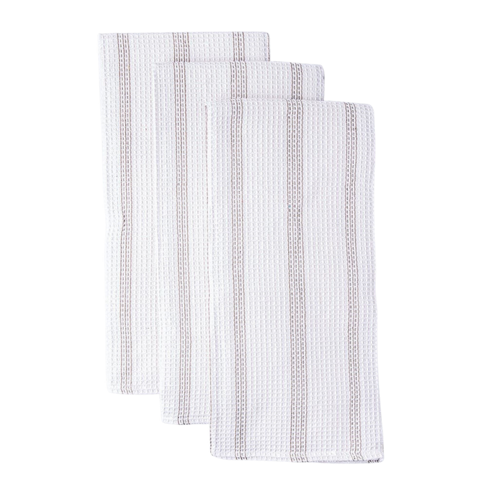 Premium Kitchen Towels - Pin Stripe Grey